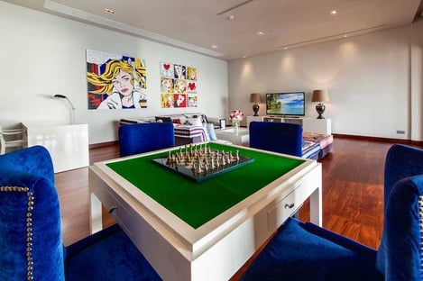 25 Villas de luxe avec une salle de jeux (billard, ping-pong, échecs)